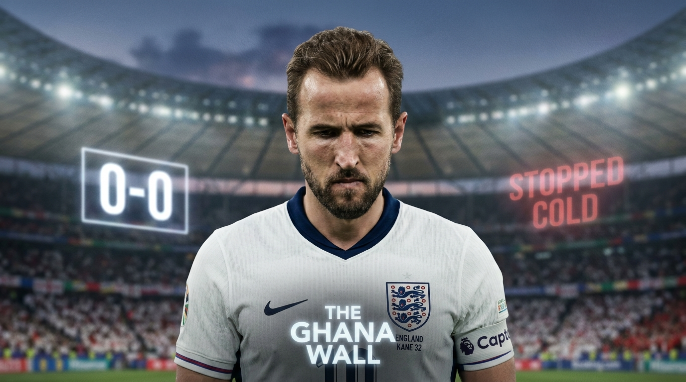 Harry Kane, frustre, Angleterre 0-0 Ghana, CDM 2026