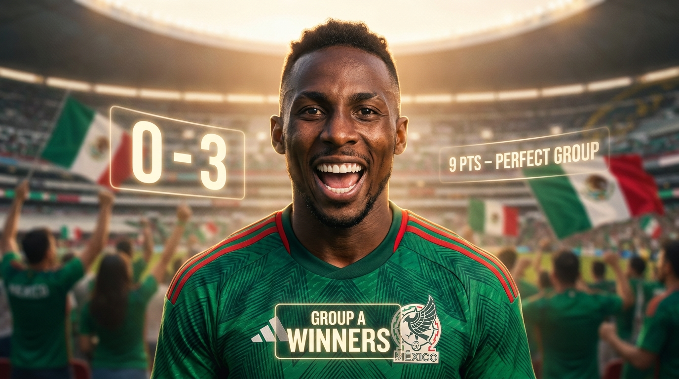 Le Mexique signe un carton plein, groupe A, CDM 2026