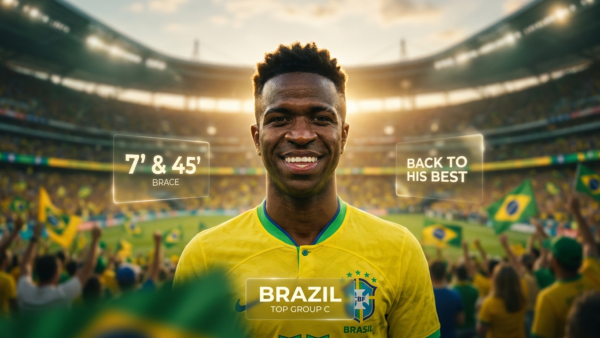 Vinicius Junior, double, le Bresil premier du groupe C, CDM 2026