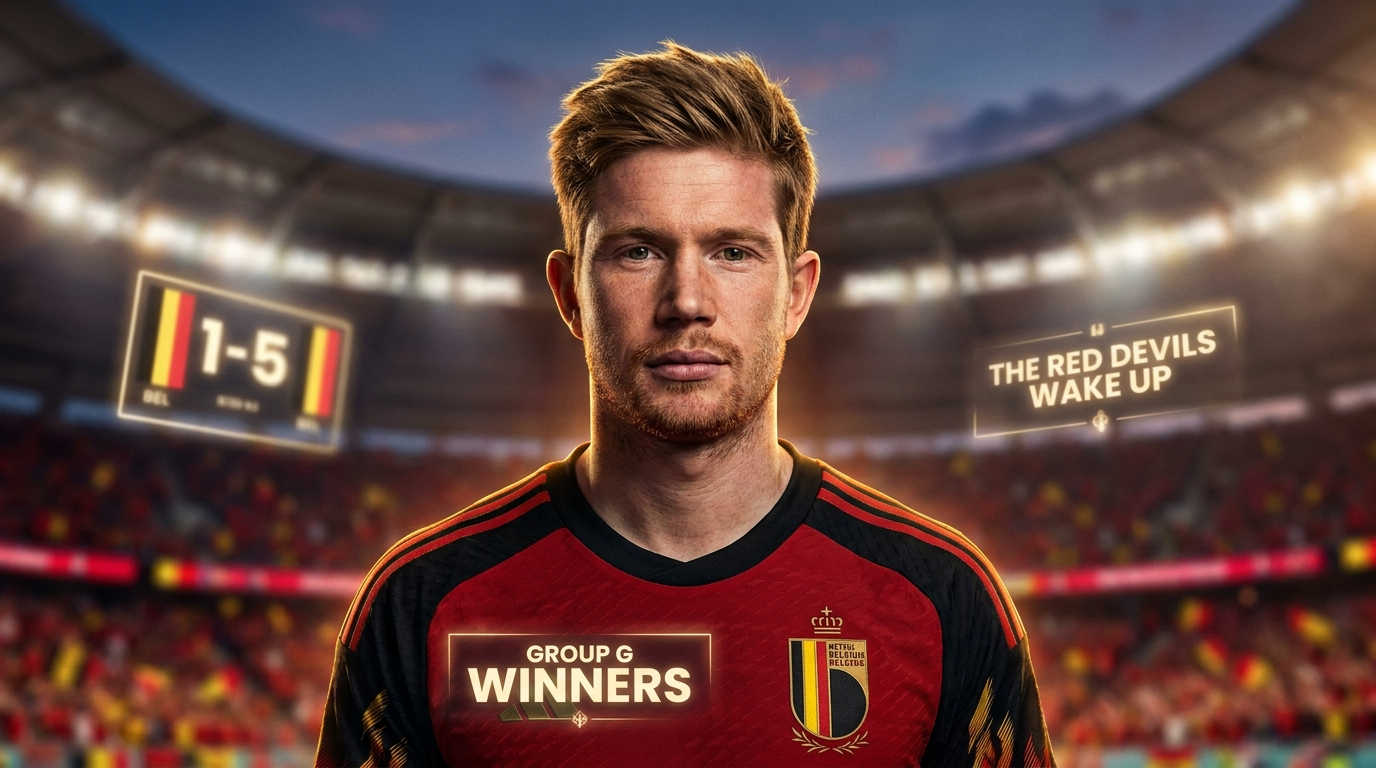 La Belgique se reveille, 1ere du groupe G, CDM 2026