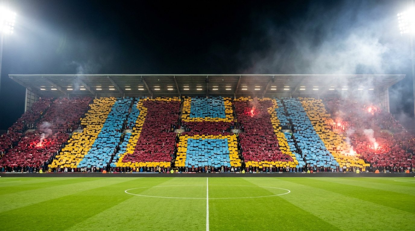 Tifo géant formant la lettre H dans un stade — Groupe H, Coupe du Monde 2026