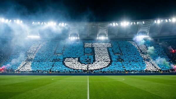 Tifo géant formant la lettre J dans un stade — Groupe J, Coupe du Monde 2026