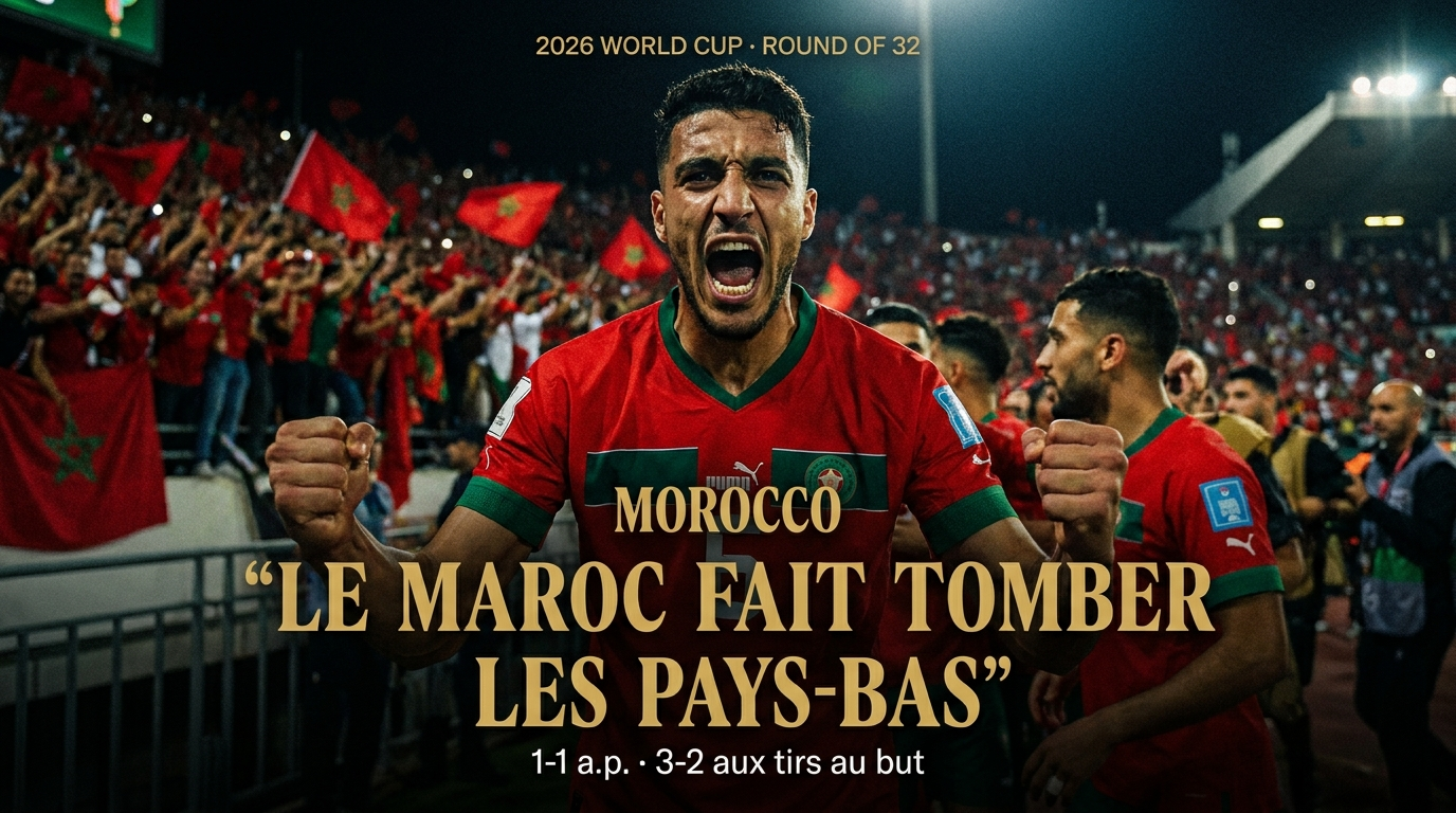 🇳🇱 Pays-Bas – Maroc (1-1, t.a.b. 3-2) : le Maroc fait encore tomber un géant