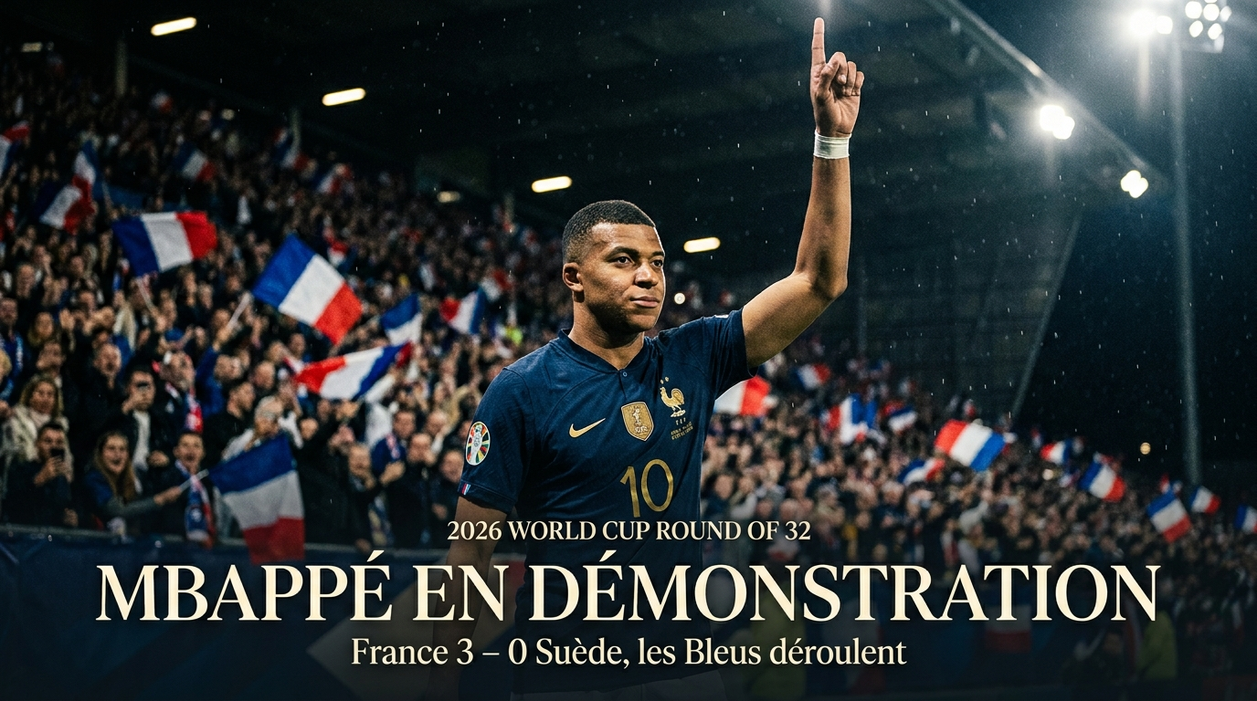 🇫🇷 France – Suède (3-0) : Mbappé en démonstration, les Bleus déroulent