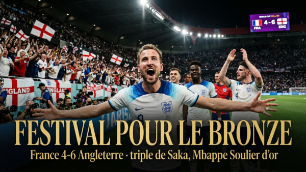 🇫🇷 France – Angleterre (4-6) : festival à dix buts pour le bronze, l&rsquo;Angleterre tient bon