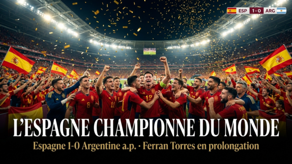 🇪🇸 Espagne – Argentine (1-0 a.p.) : l&rsquo;Espagne championne du monde, Ferran Torres en héros