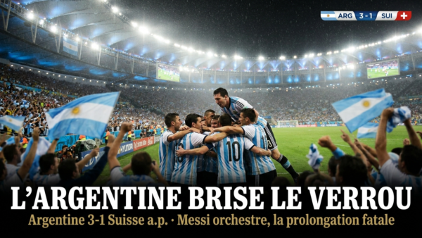 🇦🇷 Argentine – Suisse (3-1 a.p.) : Messi orchestre, l&rsquo;Argentine brise le verrou suisse