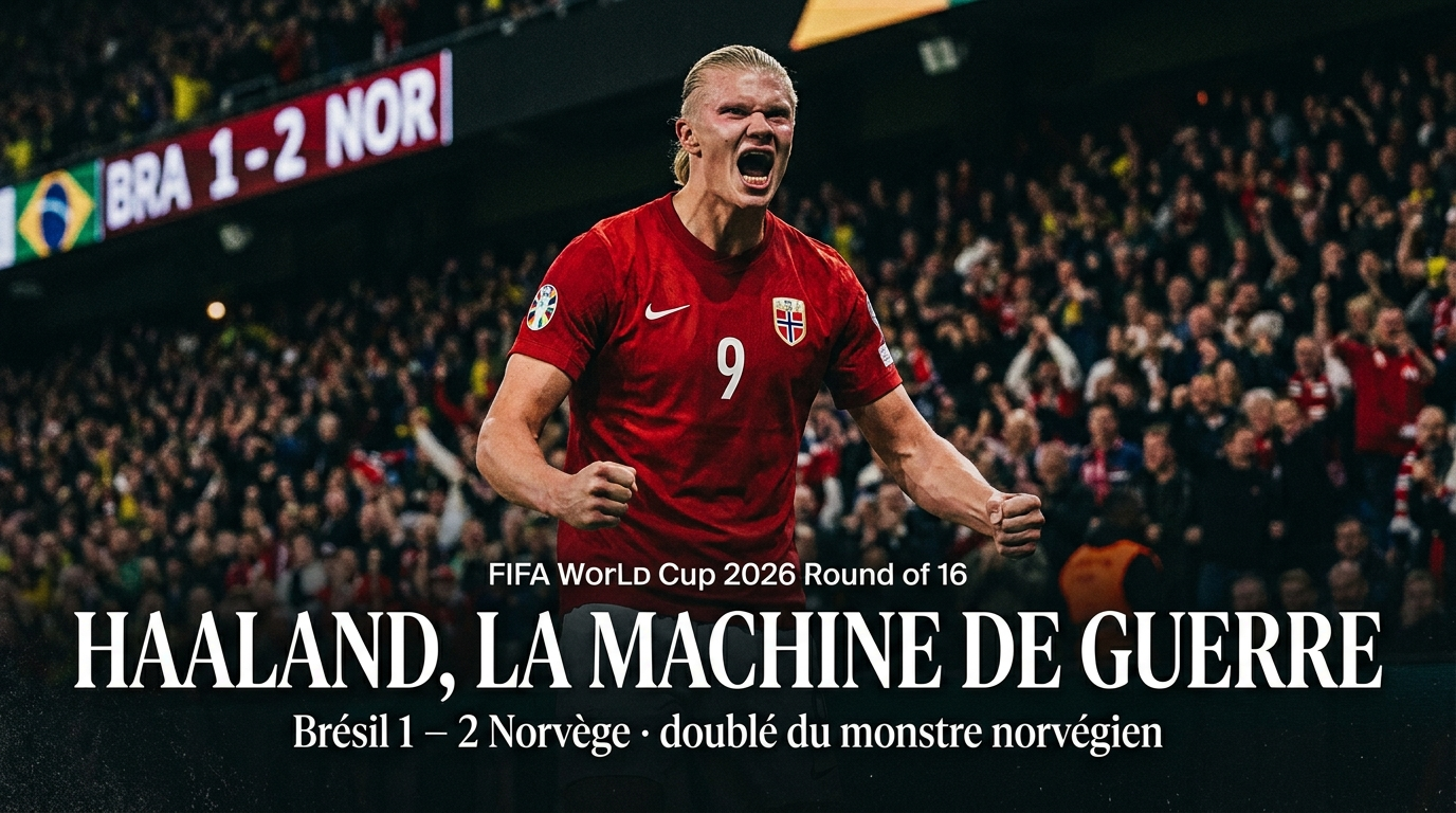 🇧🇷 Brésil – Norvège (1-2) : Haaland en machine de guerre, le Brésil chute