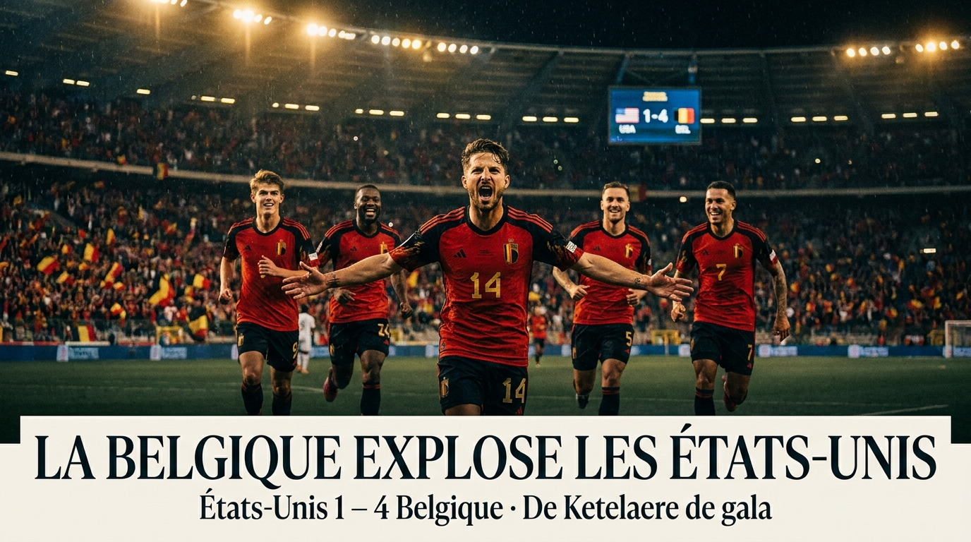 🇧🇪 Belgique – États-Unis (4-1) : débâcle américaine, la Belgique se libère