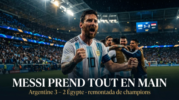 🇦🇷 Argentine – Égypte (3-2) : Messi prend tout en main, l&rsquo;Albiceleste renverse tout