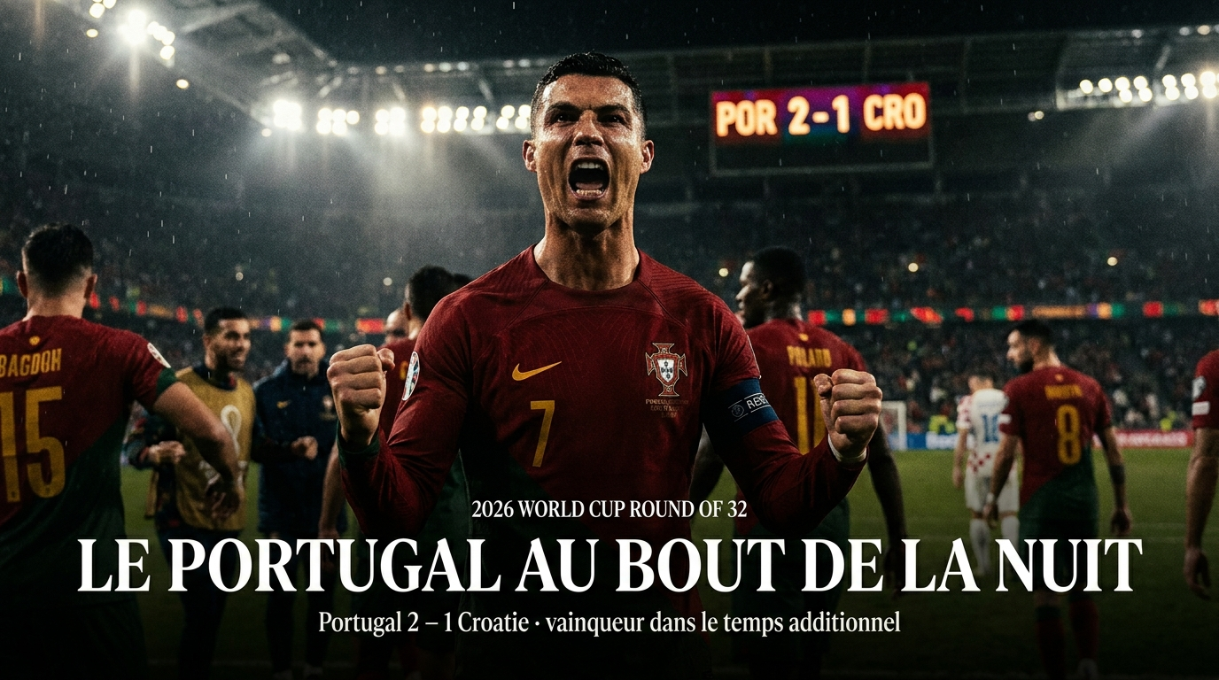🇵🇹 Portugal – Croatie (2-1) : le Portugal s&rsquo;en sort au bout de la nuit