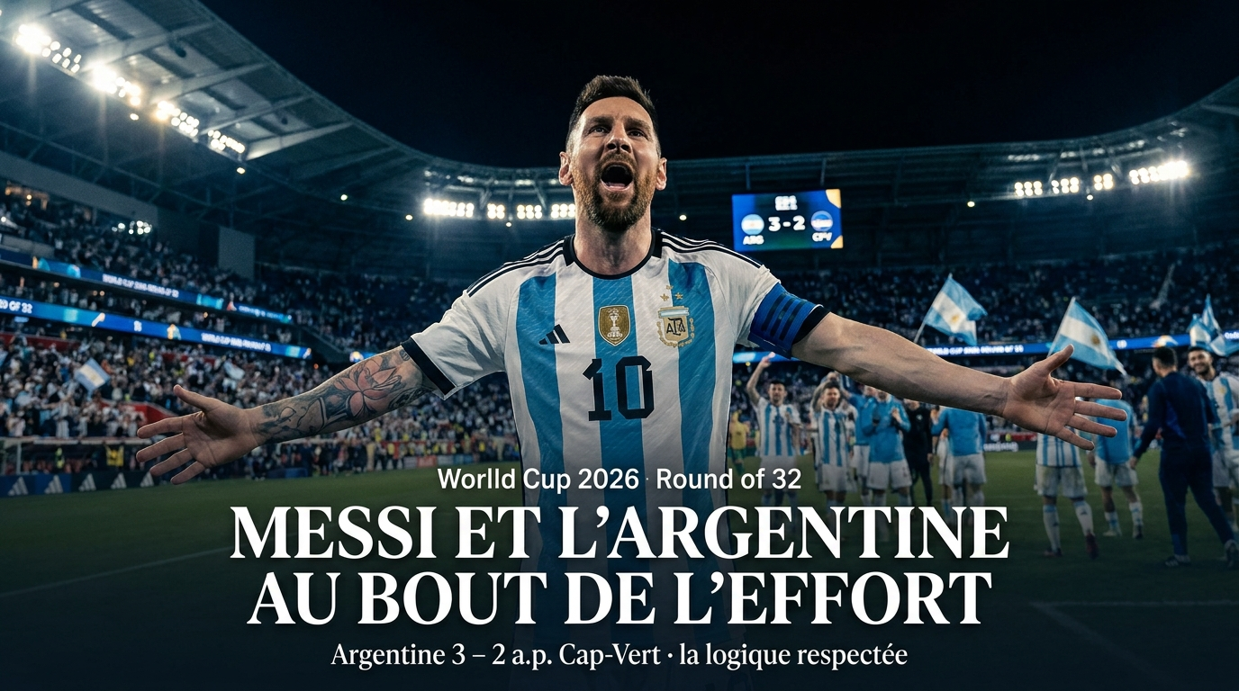 🇦🇷 Argentine – Cap-Vert (3-2 a.p.) : l&rsquo;Argentine tremble mais respecte la logique