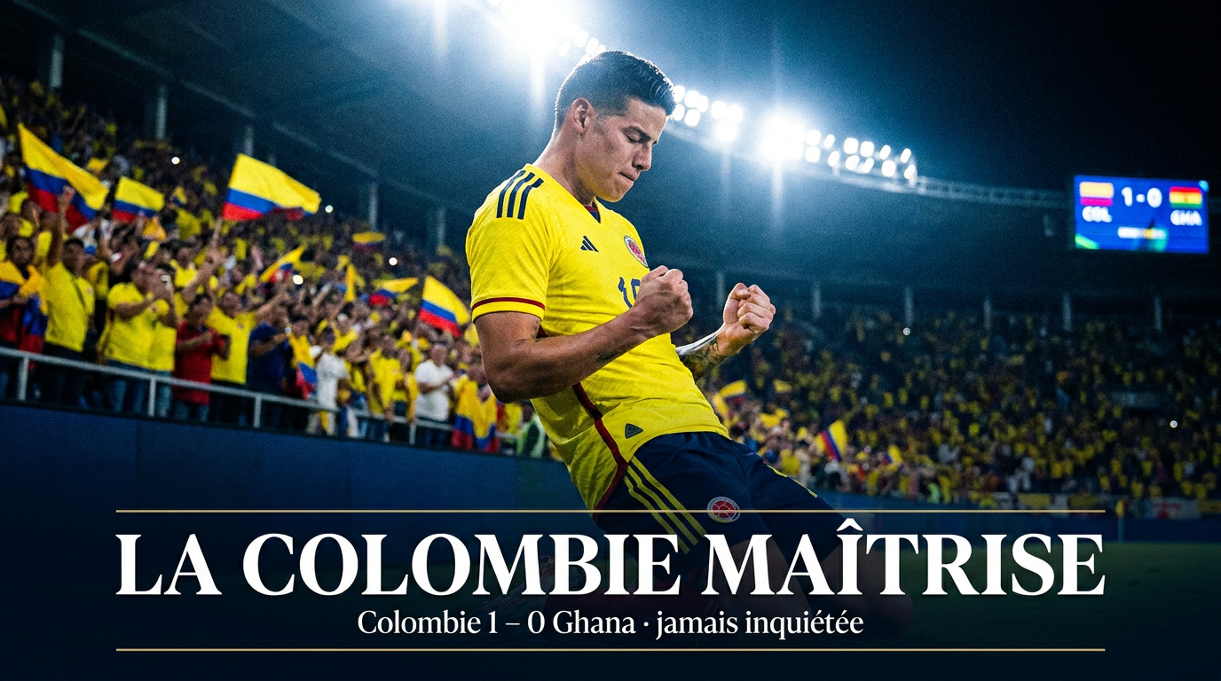 🇨🇴 Colombie – Ghana (1-0) : la Colombie maîtrise, le Ghana trop tendre