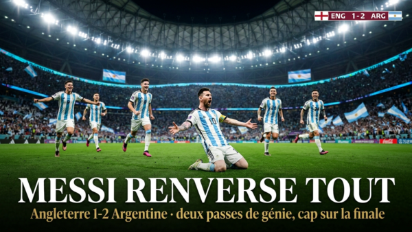 🏴󠁧󠁢󠁥󠁮󠁧󠁿 Angleterre – Argentine (1-2) : Messi renverse tout, l&rsquo;Argentine arrache la finale