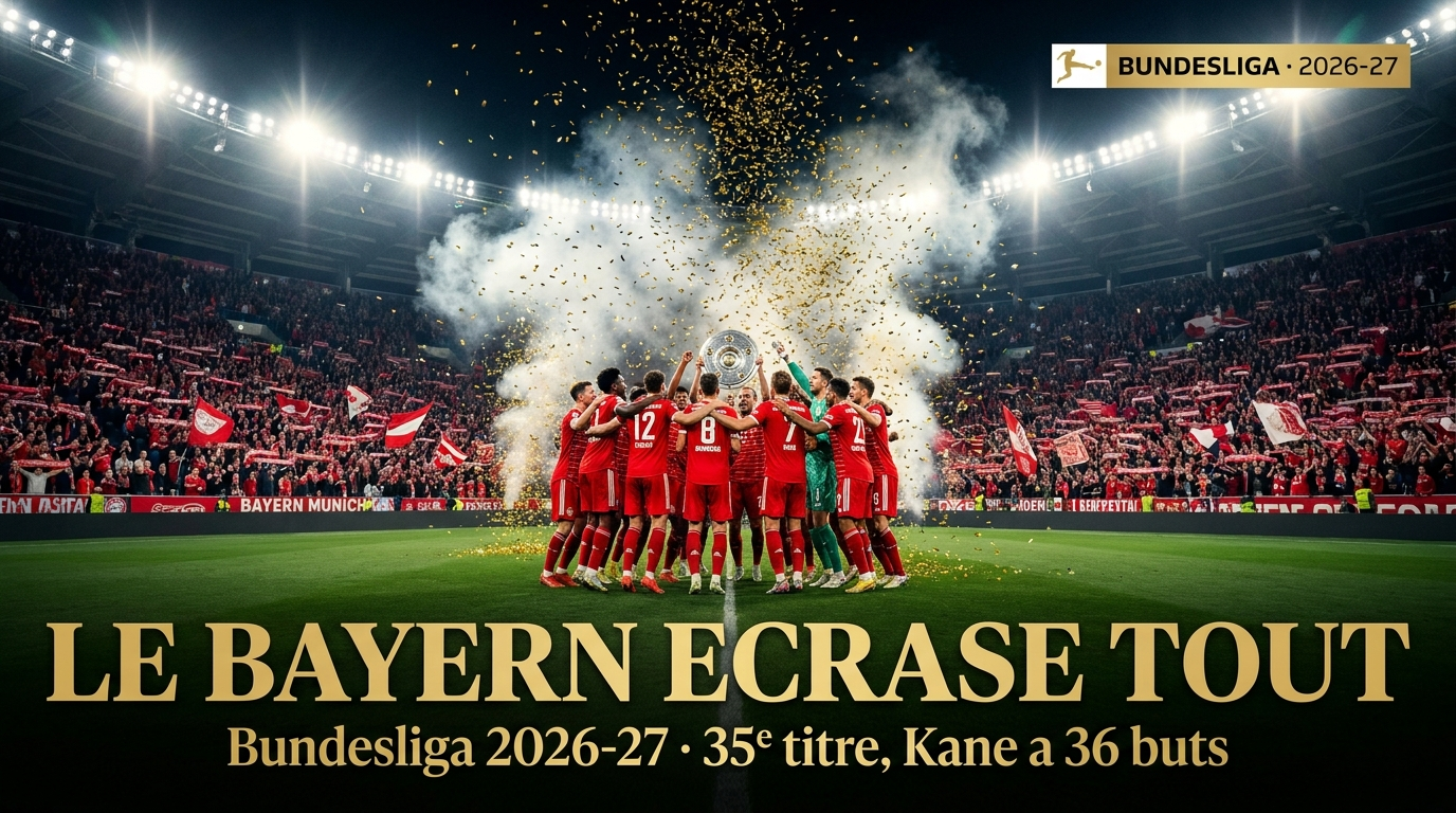 🇩🇪 Bundesliga 2026-27 : le Bayern écrase tout, Kane à 36 buts