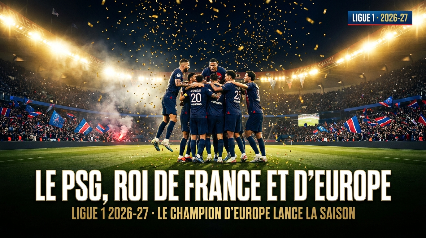 🇫🇷 Ligue 1 2026-27 : le PSG champion d&rsquo;Europe lance la saison