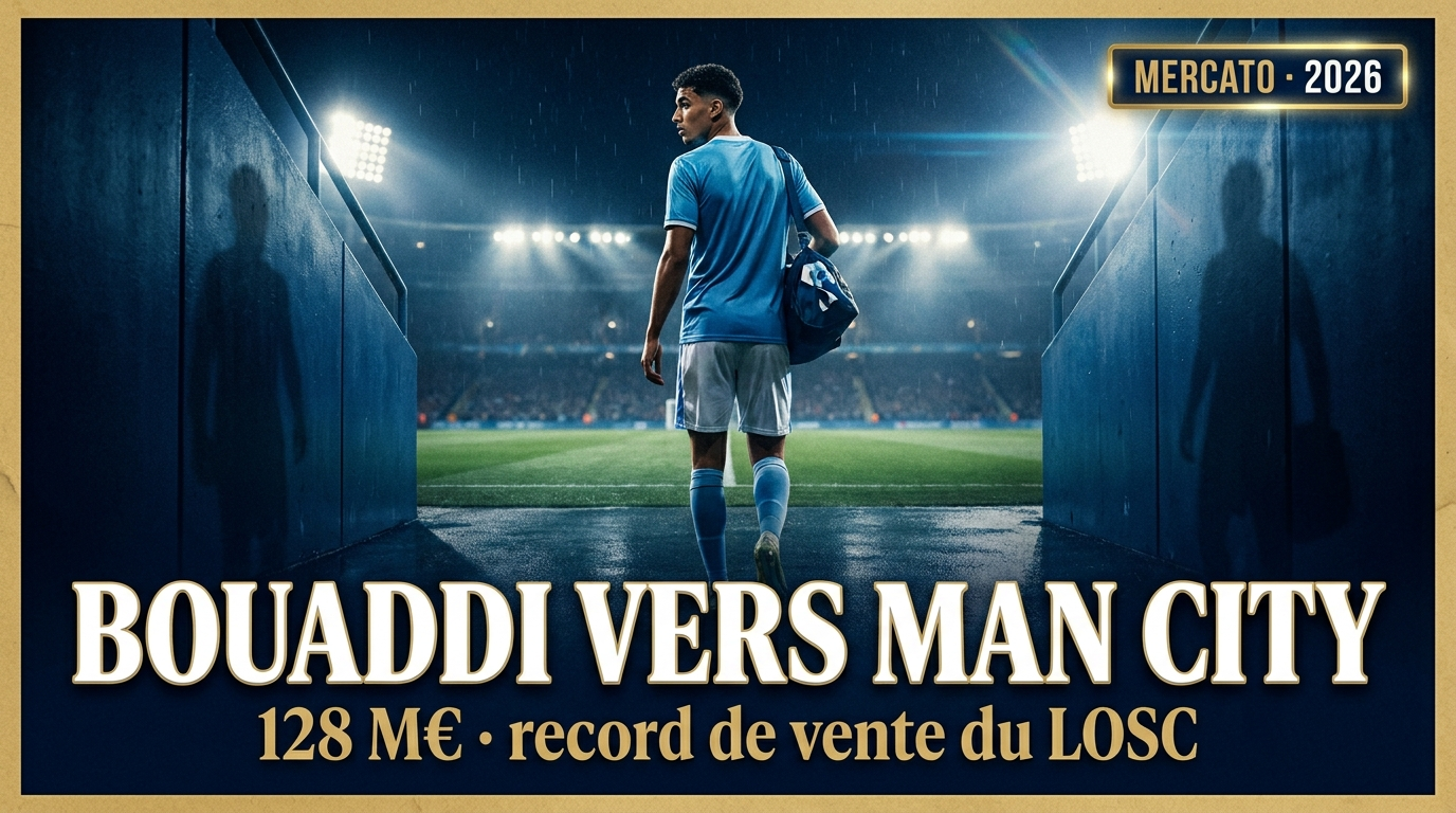 🇫🇷 Bouaddi vers Manchester City : Lille tient la vente record de son histoire