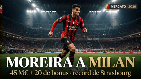 🇫🇷 Moreira à Milan : Strasbourg s&rsquo;offre la plus grosse vente de son histoire