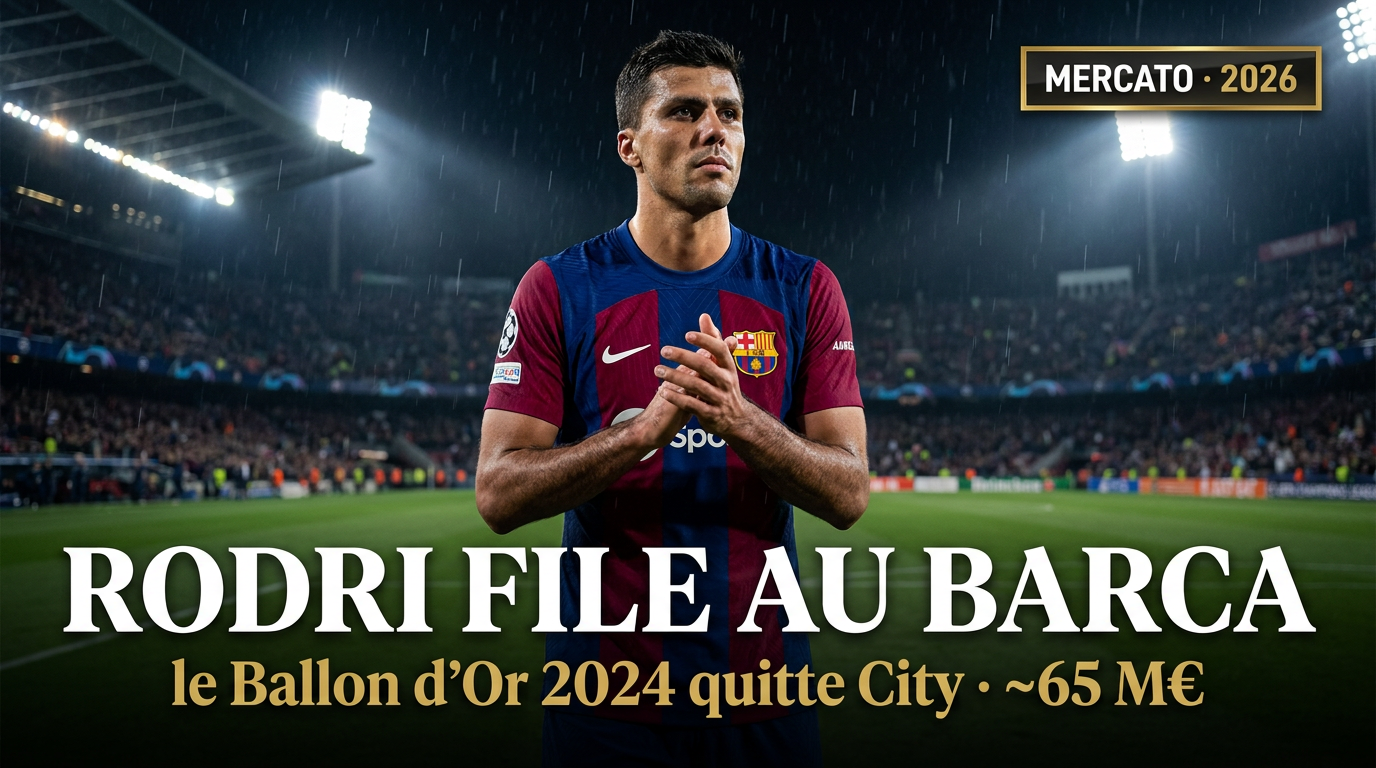 🏴󠁧󠁢󠁥󠁮󠁧󠁿 Rodri au Barça : City accepte, le Ballon d&rsquo;Or 2024 change de camp