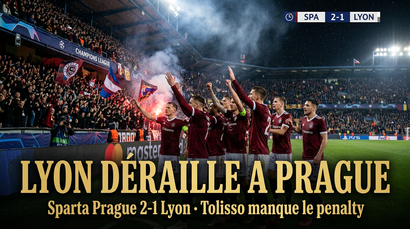 🇨🇿 Sparta Prague – Lyon (2-1) : l&rsquo;OL déraille à Prague, Tolisso manque tout